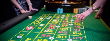 Casino hire across the uk displaying a Roulette table.
